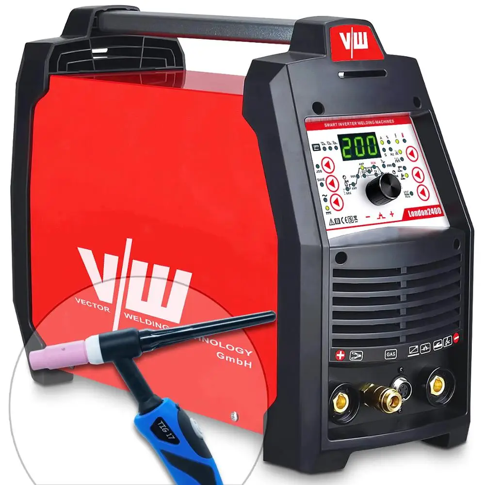 Сварочный аппарат Tig 220V 4in1 AC DC электрод Инвертер MMA 200a CDC TIG Импульсная