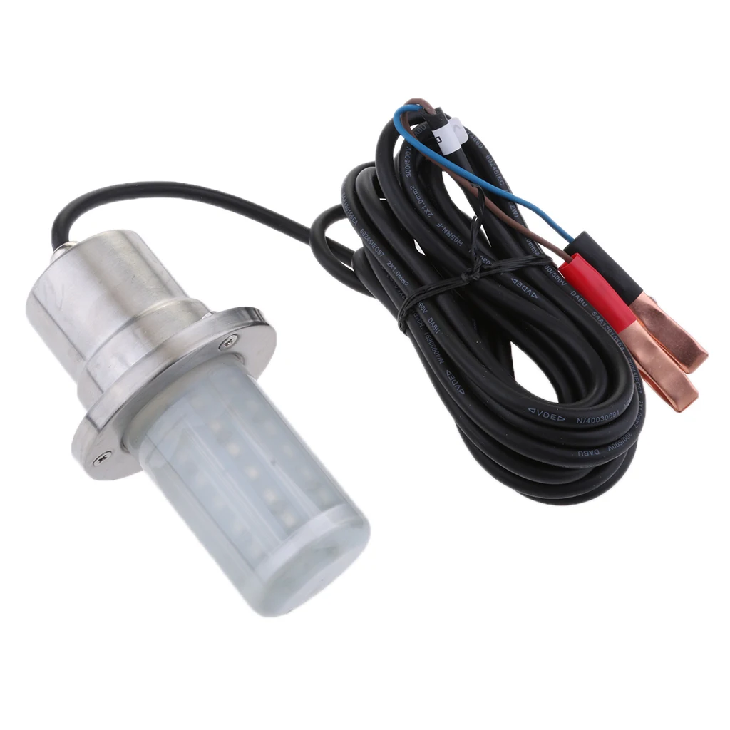 12V 30W светодиодный погружной рыболовный светильник, водонепроницаемая подводная лампа