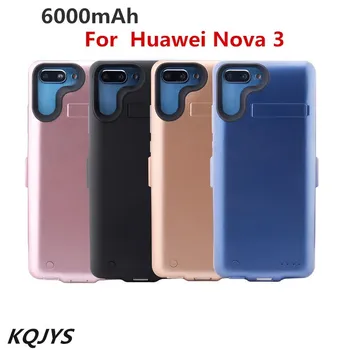 

KQJYS 6000mAh External Power Bank Battery Charger Cases For Huawei Nova 3 Battery Case Portable Backup Power Case Charging Cover