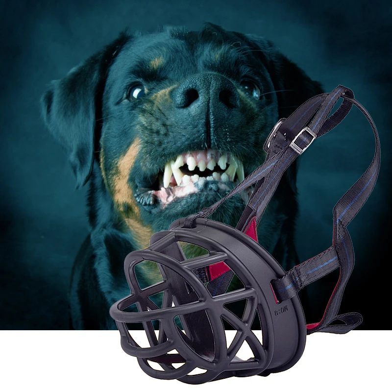 Dog Muzzle For Large Dogs Prevents Chewing and Biting Basket allows Panting Drinking Comfortable Humane Adjustable | Дом и сад