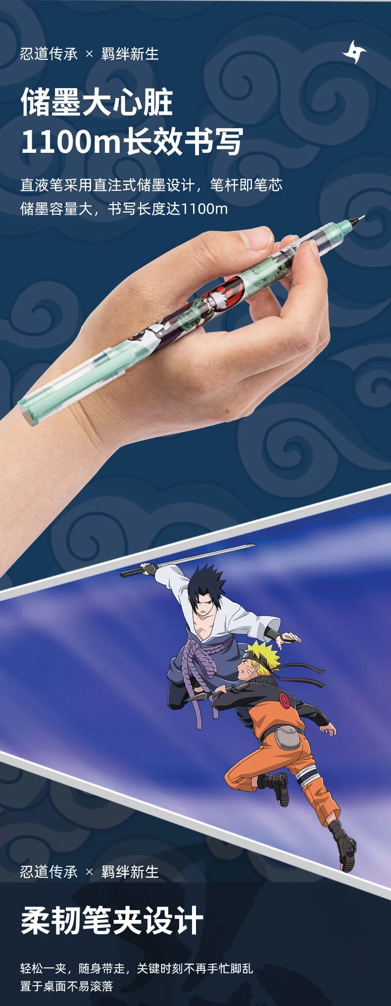 Deli Pens 1 Pcs Kawaii Naruto Gel Pens for School Supplies Japanese St –  AOOKMIYA
