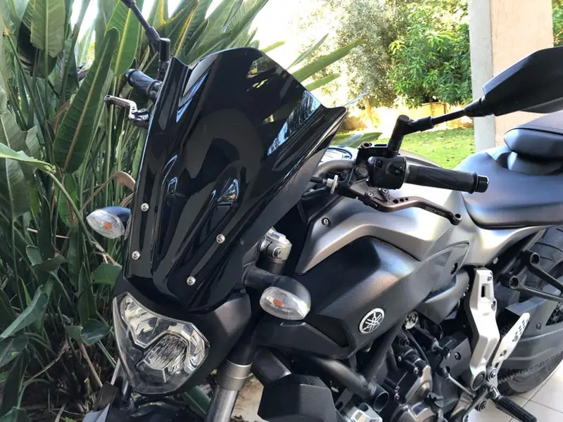 Для Yamaha MT07 MT-07 FZ07 FZ-07 2013 лобовое стекло с монтажным кронштейном FZ MT 07 ветровые дефлекторы