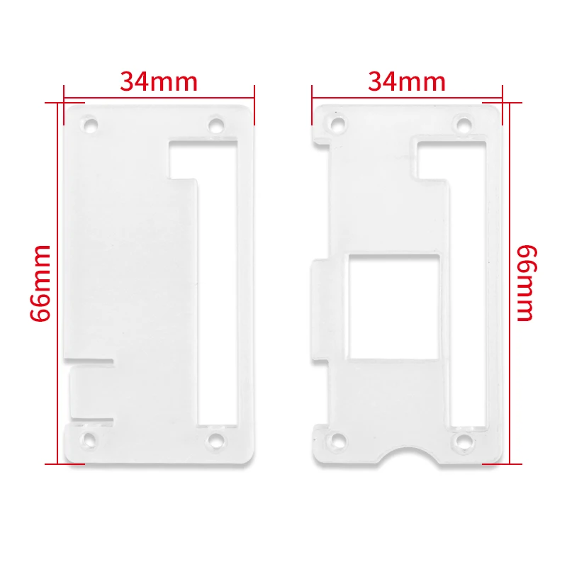 Raspberry Pi Zero 2W Acrylic Case with Aluminum Heat Sink Shell