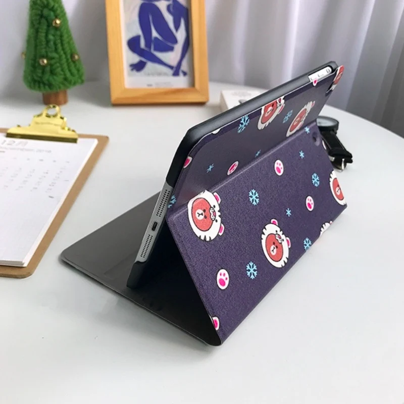 Автоматический будильник смарт-чехол с подставкой для Планшеты ipad Mini1 на возраст 2, 3, 4, 5, ipad air 2 3 pro 10,5 Мультфильм защитный чехол для ipad 2, 3, 4 18 9,7