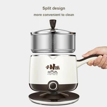 220 В многофункциональная электрическая мини-плита, 600 л электрическая сковорода для приготовления лапши, разделенная Паровая кастрюля, горячий горшок Вт