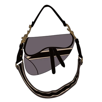 

Bags For Women 2020 New Designer Brand Luxury Women Saddle Bag Black Letter Embroidery Shoulder Crossbody Bag Handbags Portable