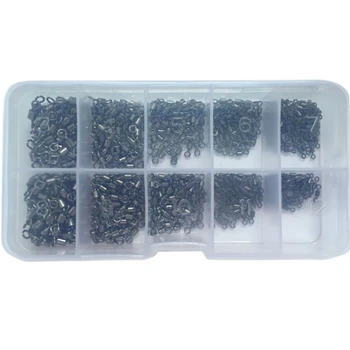 

500 Pieces of 5 Sizes Fish Hook Fishing Fixture Set with Fishing Hook Strap 4 6 8 10 12