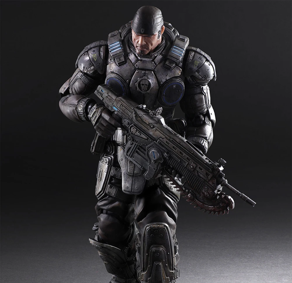 Экшн-фигурки героев фильма PLAY ARTS Gears Of Wars Маркуса Феникса игрушки-модели 27 см |