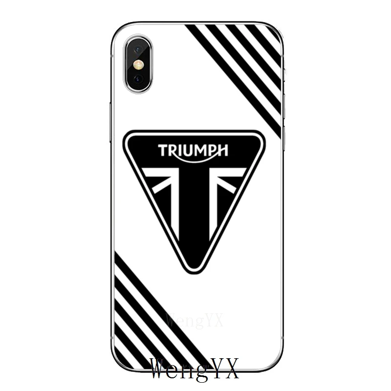 Для iPhone 11 pro XR X XS Max 8 7 6s plus SE 5s 5c iPod Touch 5 6 Чехол Мотоцикл «Триумф» логотип - Цвет: Triumph-Logo-A-12