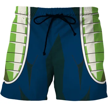 

Digital Printing Men's Quick Dry Beach Shorts Cartoon Cartoon Printing Side Pocket Casual Shorts