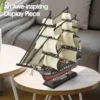 CubicFun 3D Puzzle USS Constitution Vessel Ship Model US Navy Building Kits for Adults Kids 193 Pcs Stress Relief Deco Gifts 4