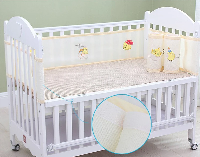 bumpers for cribs with solid backs