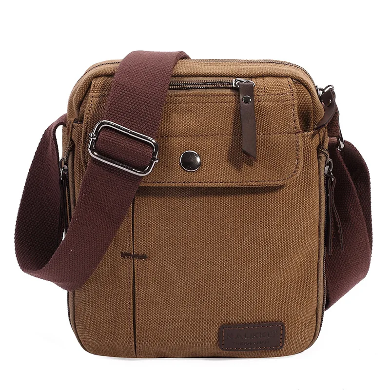 

2019 Summer New Style Men's Bag Canvas Men's Bag Single-shoulder Crossbody Bag Wallet Fashion FJ49