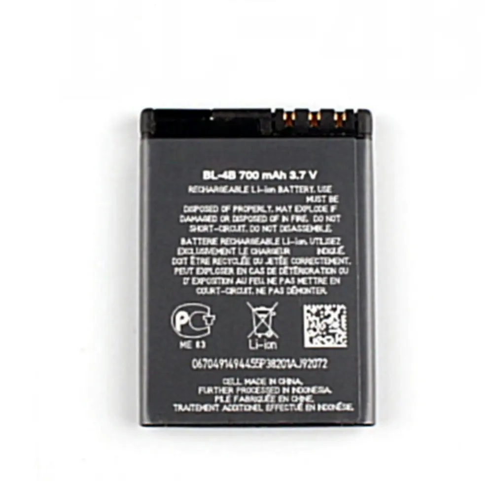 Bl-4B Originale Batteria 700Mah Per Nokia 2505 3606 3608 2670 2660 2630 5000 6111 N75 N76 Le Batterie Del Cellulare