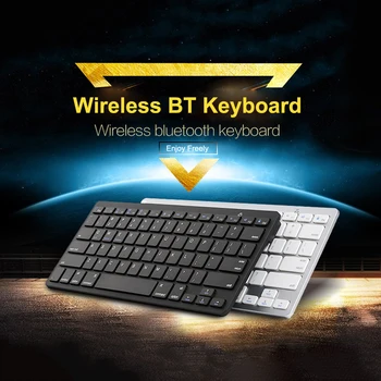 

Wireless Keyboard Tablet Laptop Portable BT3.0 Smartphone iPad Mini Keyboard for iOS Android Windows White/Black