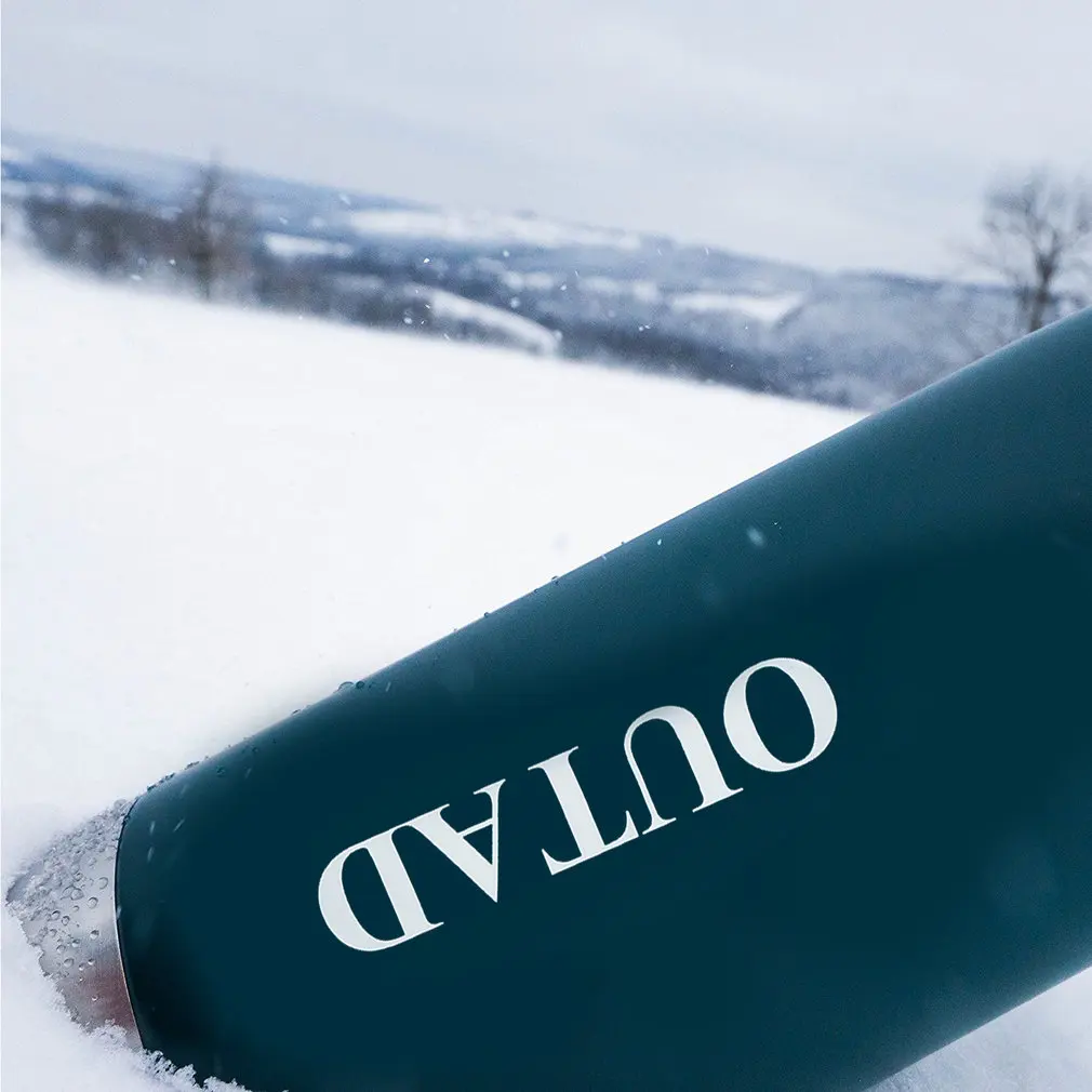 OUTAD Durable Environmentally Friendly Outdoor Insulation Cup Water Bottles Stainless Steel 500ml Blue Belly Cup Style