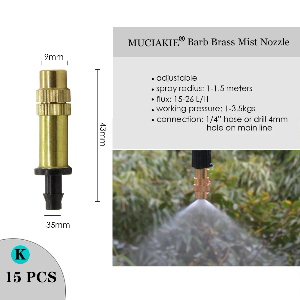 H55074dfdd9b740a686c23270dc4070ecd MUCIAKIE Variety Style Adjustable Irrigation Sprinkler Garden Emitters Stake Dripper Micro Spray Rotating Nozzle Watering Arrow