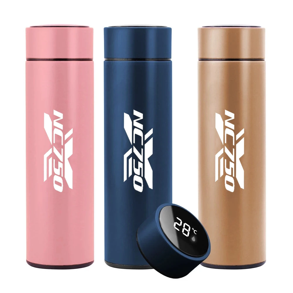 

500ml Smart Thermos Bottle with LED Temperature Display for HONDA NC750 NC750X NC 750X NC 750 X 2014-2019 Accessories
