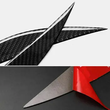 

1 Pair Car Headlight Eyebrow Decorative Sticker Auto Guard Modified Cover Car Anti-scratch Sticker Corner Bumper Protective Q7V1