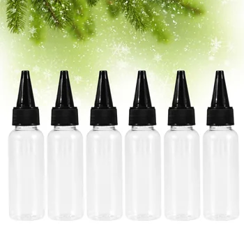 

12pcs Plastic Storage Bottle Pointed Mouth Container for Salon Store Home