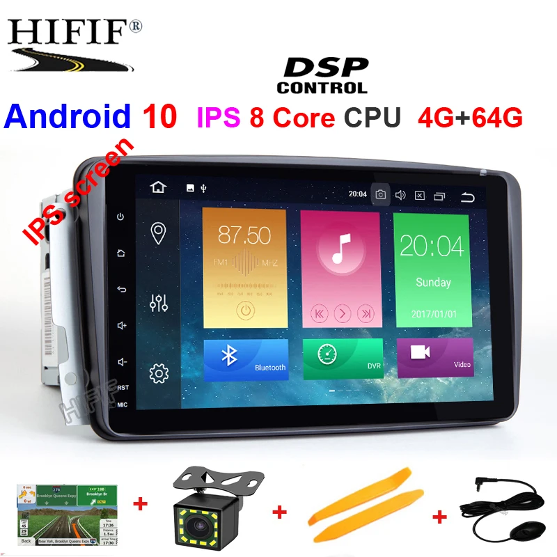 " ips DSP Android 10 4G ram автомобильный dvd-плеер для Benz W209 W203 W168 W463 W163 M ML Viano W639 Vito Vaneo E-W210 gps Мультимедиа