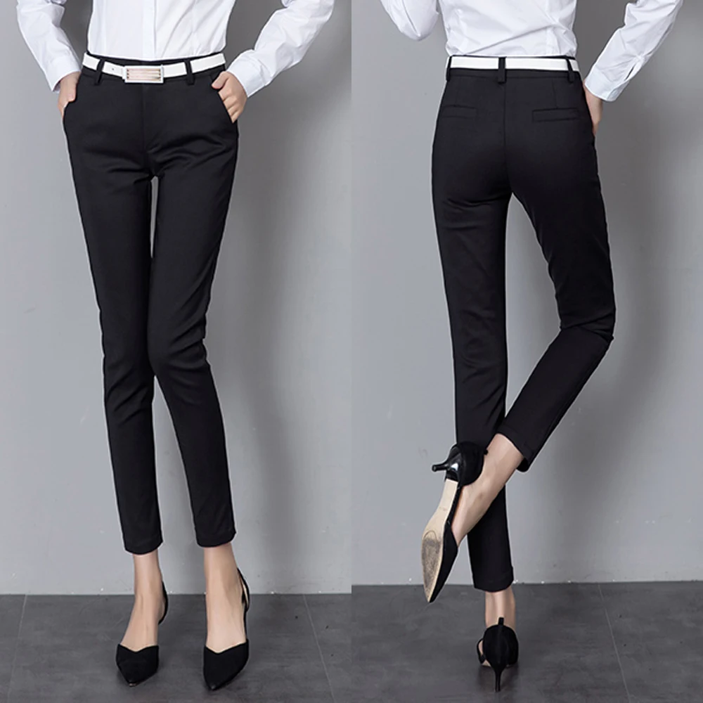 Женские брюки новые летние повседневные женские офисные брюки длиной до щиколотки Леггинсы эластичные брюки женские облегающие брюки