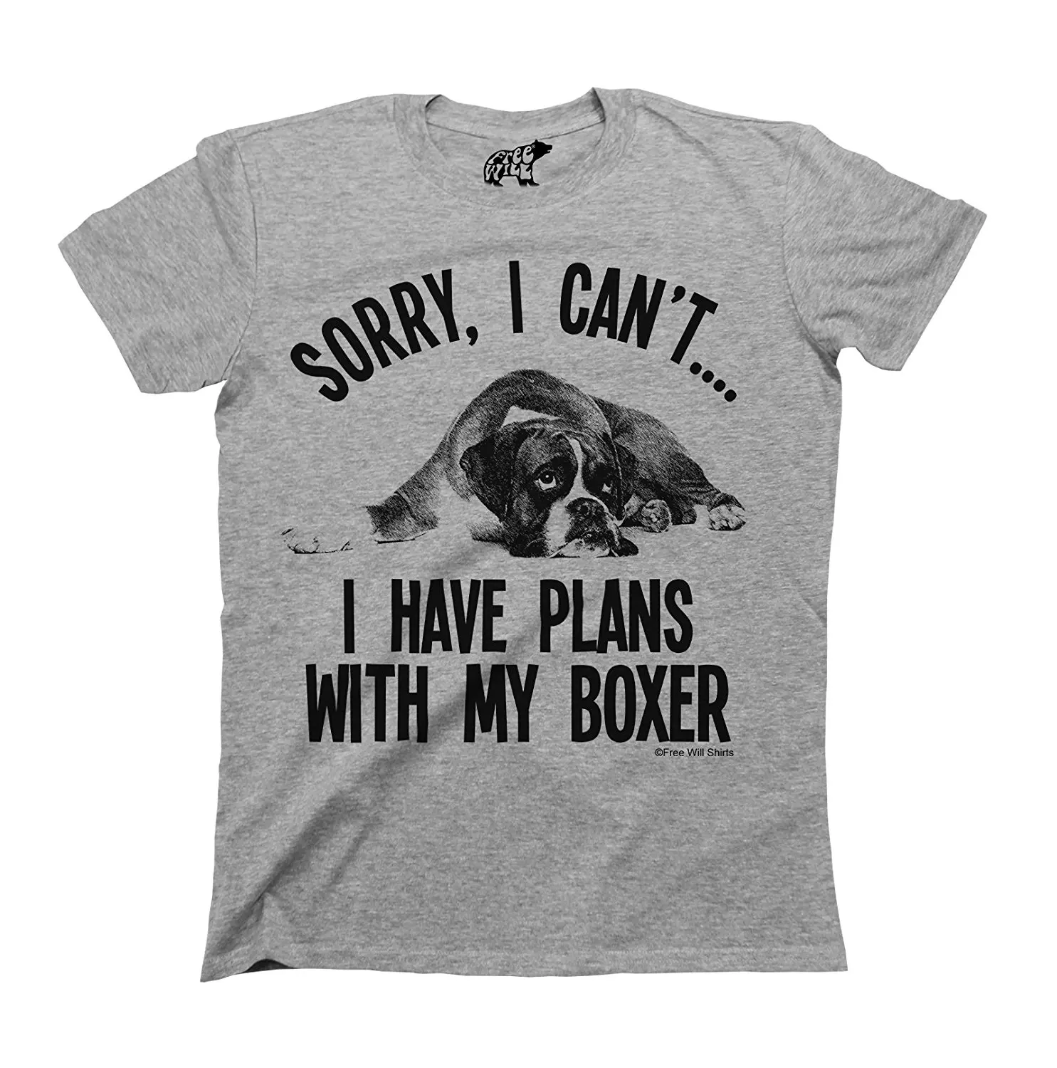 Sorry I Cant Have Plans With My Boxer Dog футболка для мужчин s женщин унисекс Мужская с принтом