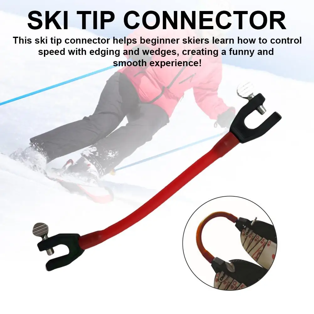 

Ski Tip Connector Compact Elasticity Fixer Perfect For Ski Beginners Profession Essential Ski Equipment Snowboard Essential/FFY/