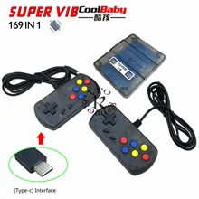DHL новейший супер VIB ТВ-игры Мини ТВ игровая консоль 8 бит Ретро игровая консоль Встроенная 169 игр портативный игровой плеер