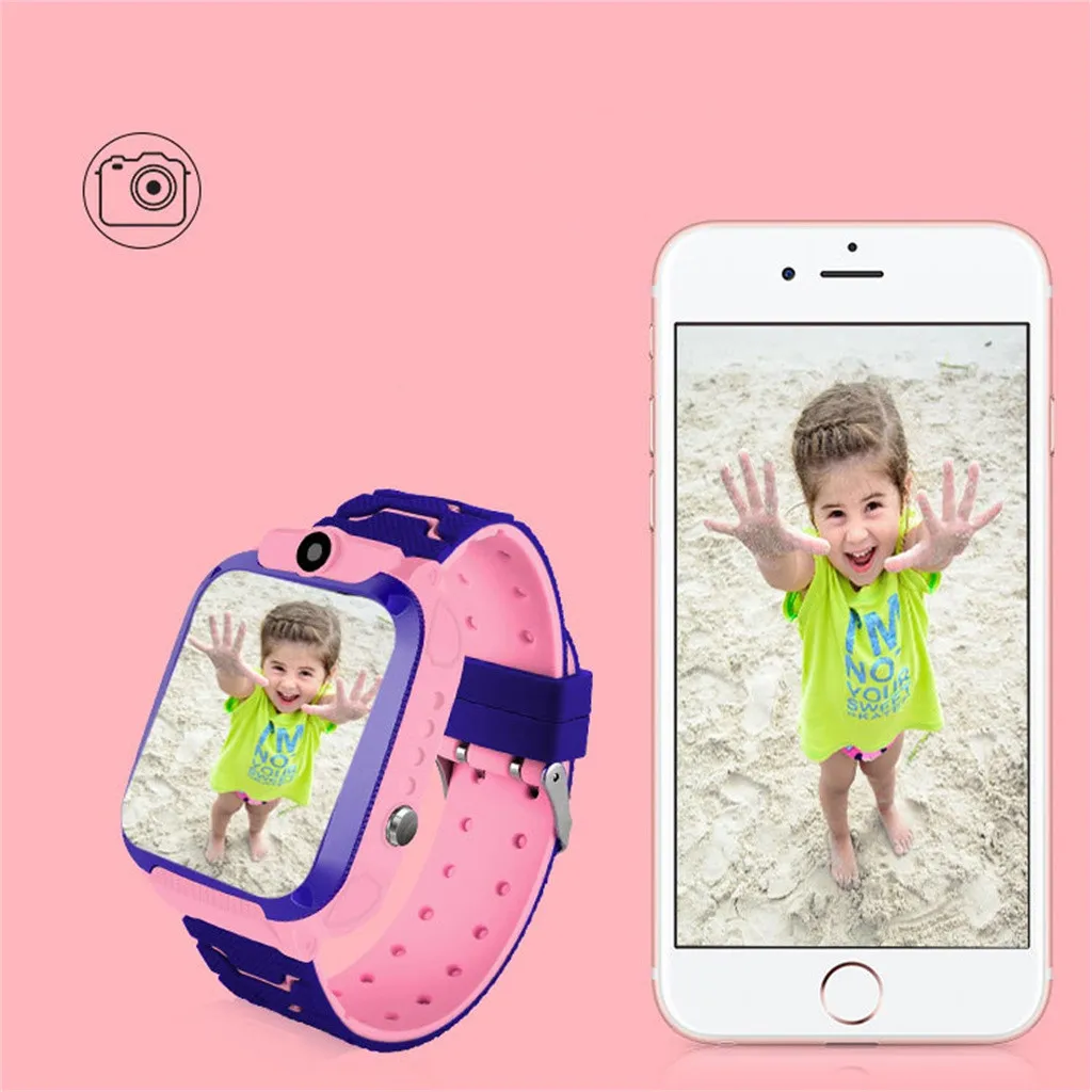 Teléfono de reloj inteligente para niños para niñas boys gps localizador  pedómetro rastreador q12b GENERICO