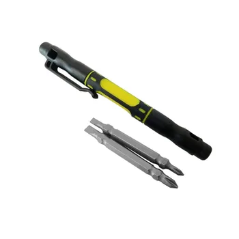 

4 in 1 Alloy Slotted/Phillips Screwdrivers Pen Style Precision Dual Interchangeable Repair Tool Kit Quality Drop Shipping