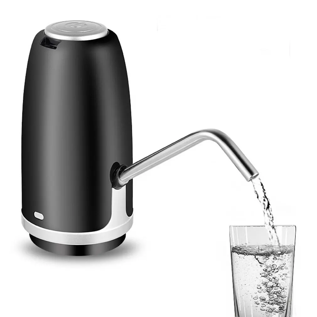 Dcx-004 бытовой Электрический дозатор чистой воды Автоматический водяной насос диспенсер для воды ведро для воды бутылка кран бутылка насос - Цвет: black