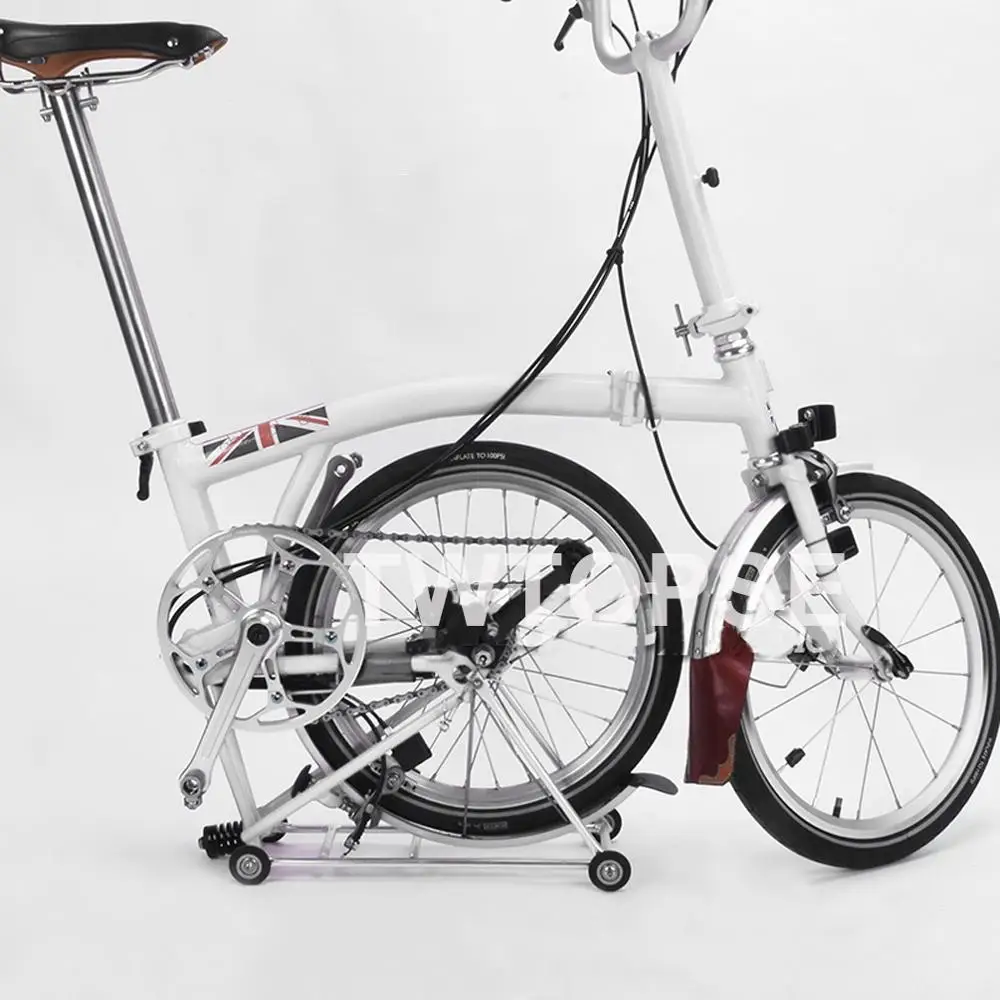 TWTOPSE 215 г CNC велосипедные стойки для Brompton складной велосипед с 4 удобными колесами грузовые стойки T6 стабильная алюминиевая анодированная прочная часть