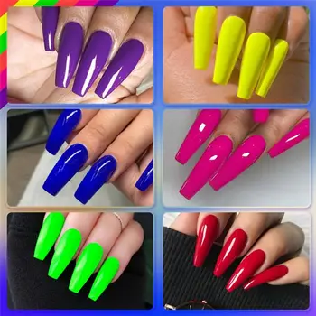 

6pcs 7ml Soak Off UV Gel Polish Quick Building Nail Tips