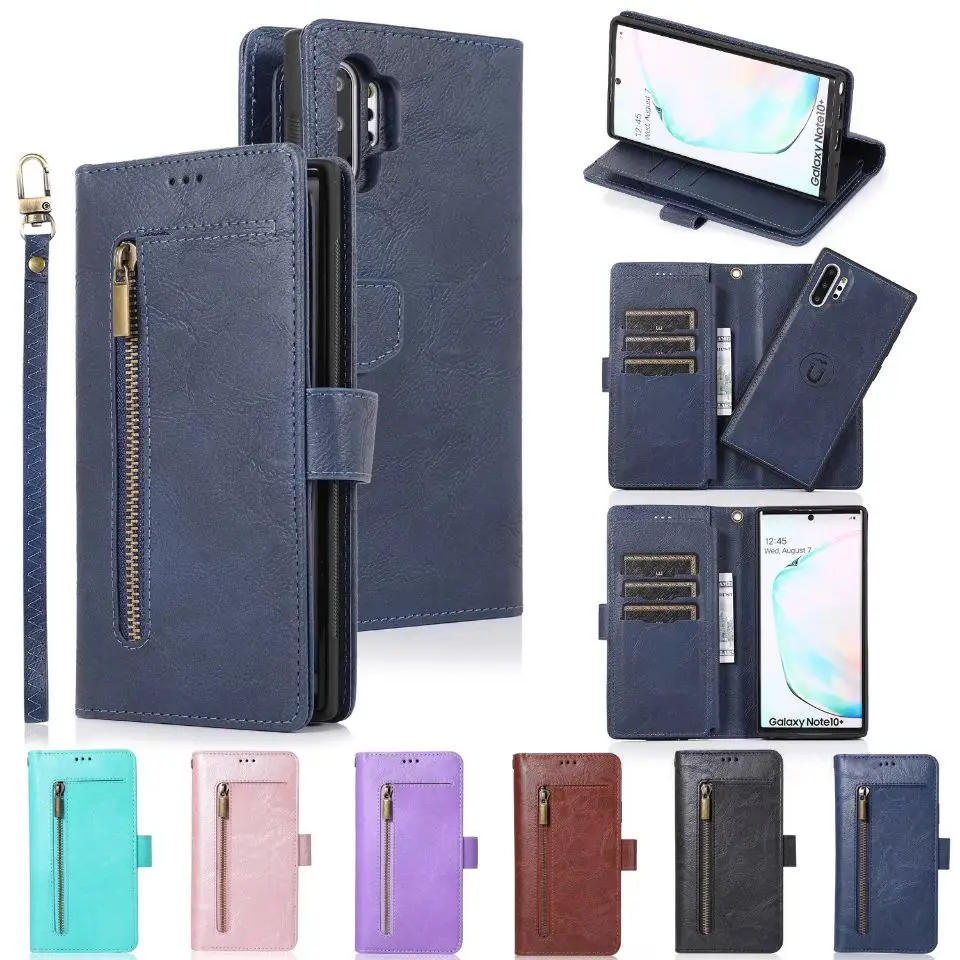 Съемный кожаный чехол для Samsung Galaxy A51 A71 A50 A30 A8 A7 A6 магнитный S21 S20 Ultra Note 20 10 Plus S10