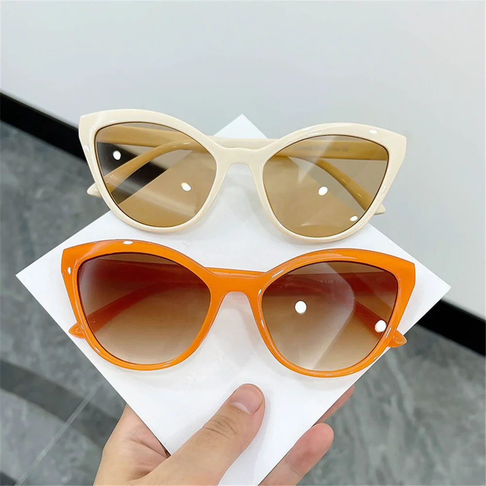 MAYTEN Cateye 여성용 플라스틱 프레임 선글라스 여성 빈티지 레트로 선글라스 Luxury Brand Designer Eye Glasses