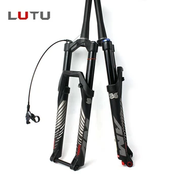 

LUTU Suspension MTB Fork 26/27.5/29inch Air Fork Mountain Bicycle Tapered Steer Bike Forks 140mm Travel Crown Remote Lockout