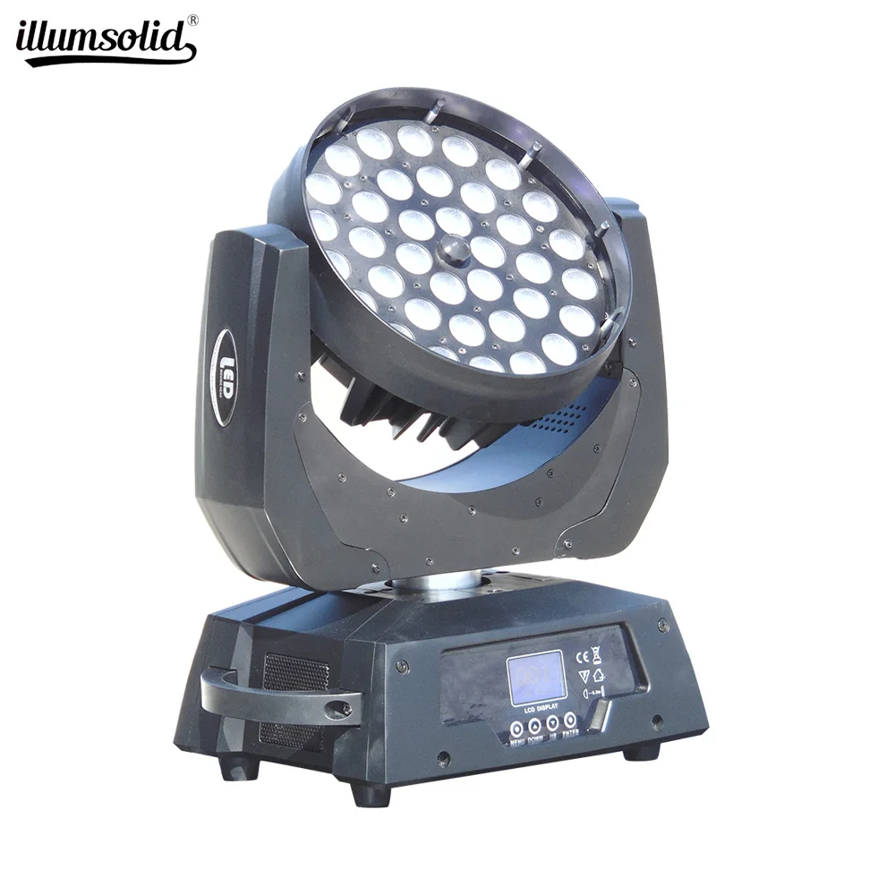 

36x12W RGBW 4N1 Led Zoom Moving Head Wash Light DMX512 Led Moving Head Wash Effect Lights Sound And Professional Lighting