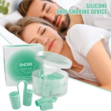 Snoring Solution Anti Snoring Devices Soft Reusable Nasal Dilator for Nose Relief Better Sleep Snore Stop Stopper Nose clip