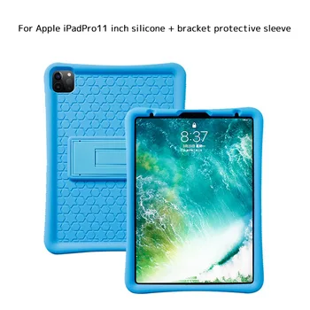 

Soft Silicone Back Cover Funda for New IPad Pro 11 2020 With Stand Holder Silica Gel Protective Case for IPad Pro 11 Tablet Case