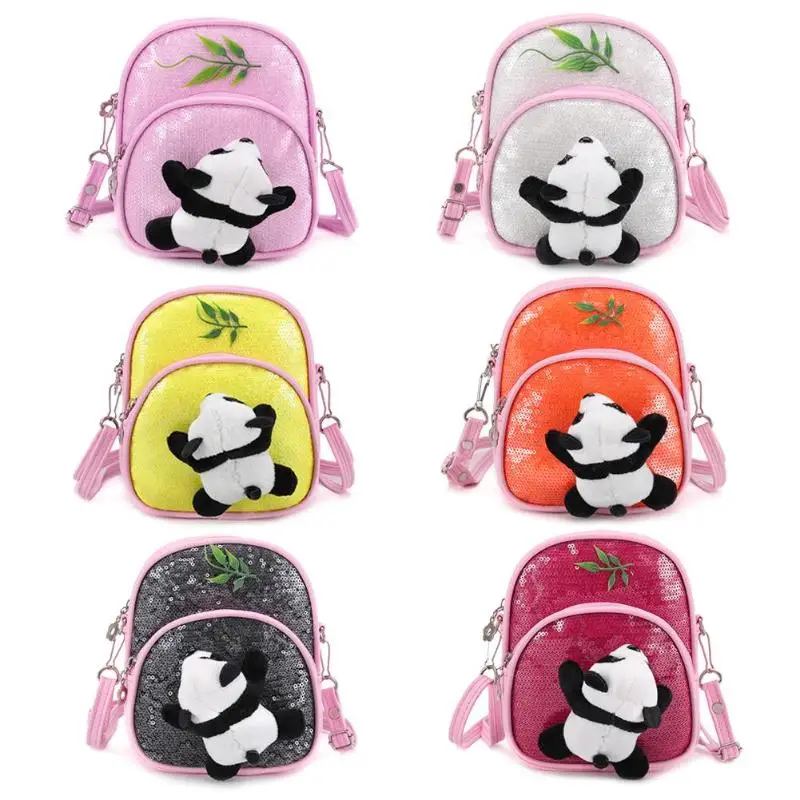 ##BUY Hot Sale Backpacks Wear resistant Kids Sequins Backpack Cute Cartoon Panda Travel Schoolbag Student Shoulder Bag Shopping