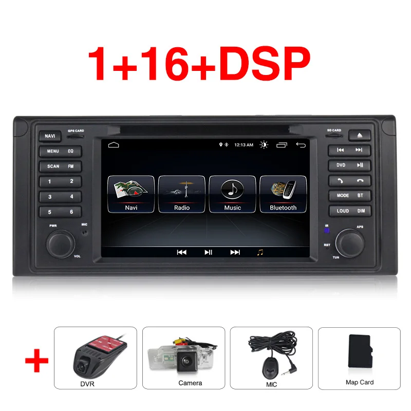 Android 9 автомобильный dvd-плеер радио gps Стерео навигация для bmw e53 E39 X5 с gps Bluetooth Радио RDS USB CANBUS 16G карта - Цвет: 16G