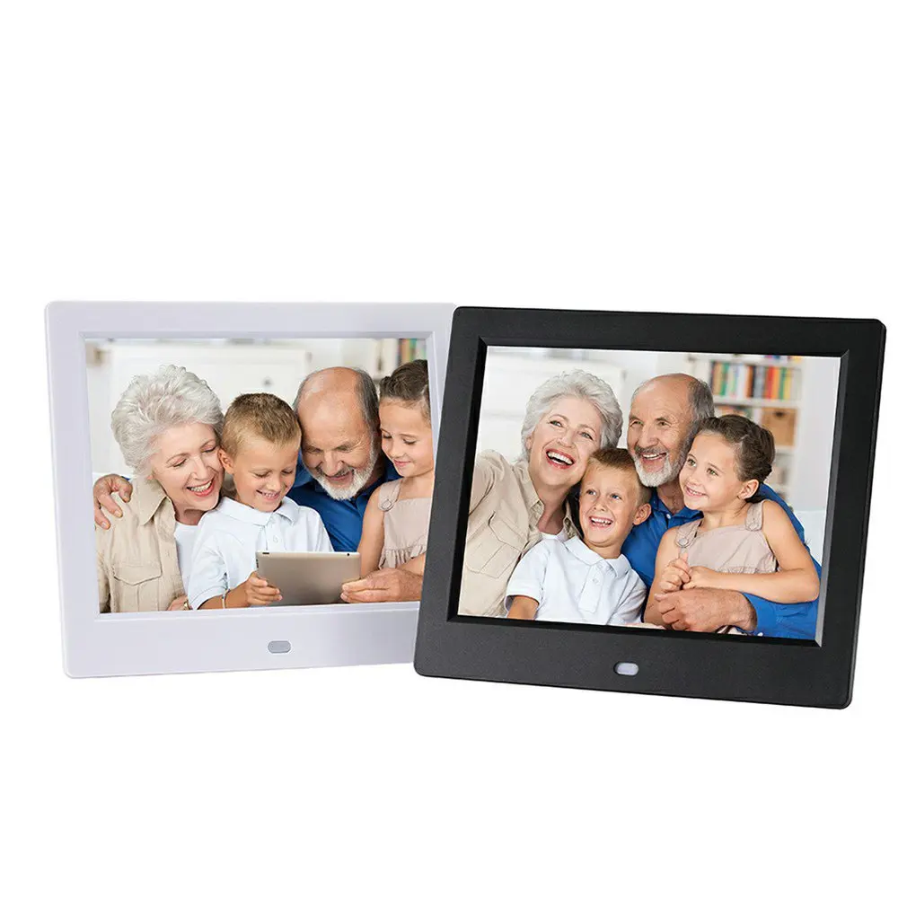 

8 Inches Digital Photo Frame Multi-function Player Automatically Reflect Alarm Clock Clear Picture Frame
