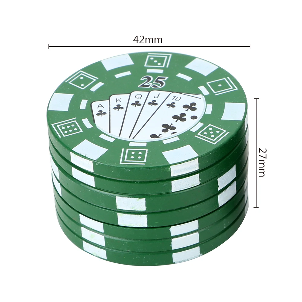 NICEYARD 3-Слои измельчитель для специй резак для трав Покерная фишка Стиль аксессуары для сигарет гаджет