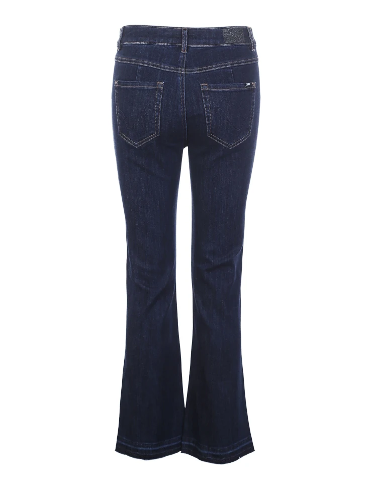 Только женские летние новые с низкой талией эластичные расклешенные укороченные джинсы | 118349653