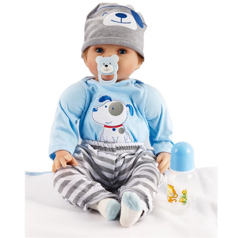 22 дюйма Реалистичная кукла Reborn Baby силиконовая виниловая для новорожденного