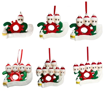 

2020 Quarantine Christmas Party Decoration Gift Personalized Hanging Ornament, Pandemic -Social Distancing