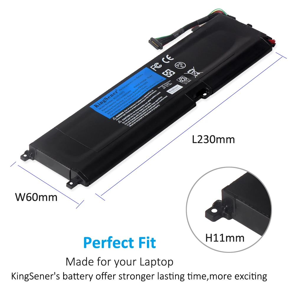 Kingsener-bateria para Laptop para Lâmina Razer 15 Canais Série 2022 Discreta para Notebook Baterias p/ laptop - Imagem 4