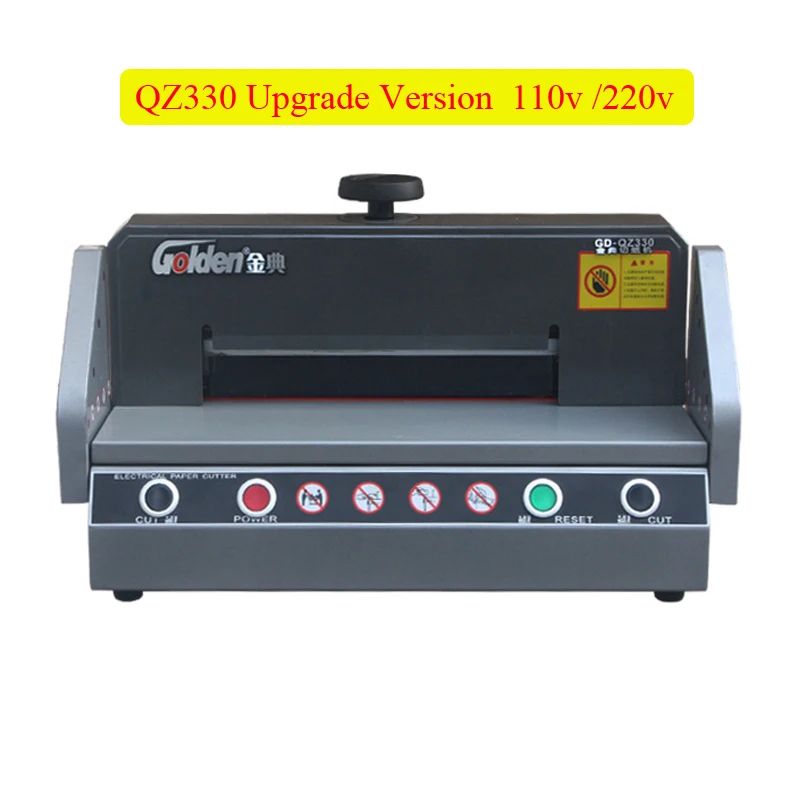 Automatic Electric paper cutter QZ330 desktop paper cutting machine