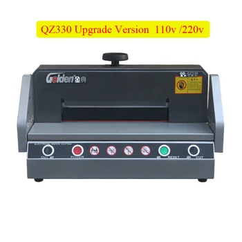 Automatic Electric paper cutter QZ330 desktop paper cutting machine Paper Trimmer A4 size paper Cutter 220V/110V 180w Automatic Electric paper cutter QZ330 desktop paper cutting machine Paper Trimmer A4 size paper Cutter 220V/110V 180w